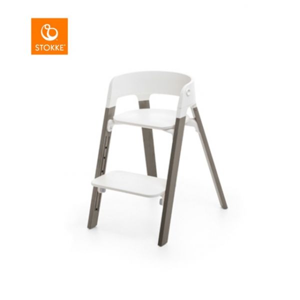 Stokke Stokke® Steps(tm) Bundles Asiento Blanc/patas Grises Bruma - 349703