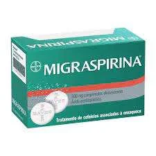 MIGRASPIRINA, 500 MG X 12 COMP EFERV ACETILSALICILICO (ACIDO)
