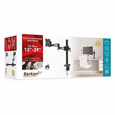 Barkan Mounting Systems E621 montagem e suporte para monitores 73,7 cm (29) Secretária Preto