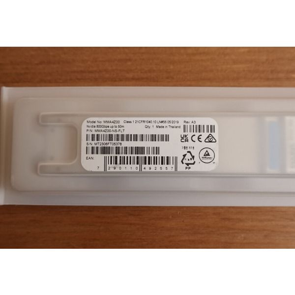 Nvidia MMA4Z00-NS Transceptor OSFP Twin Port Ethernet 800Gbps Multimodo MPO-12/APC 50km 850nm