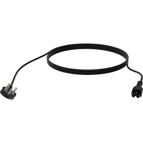 Vision TC 3MUKCVLF/BL Cabo de Alimentação BS 1363 para IEC C5 3m