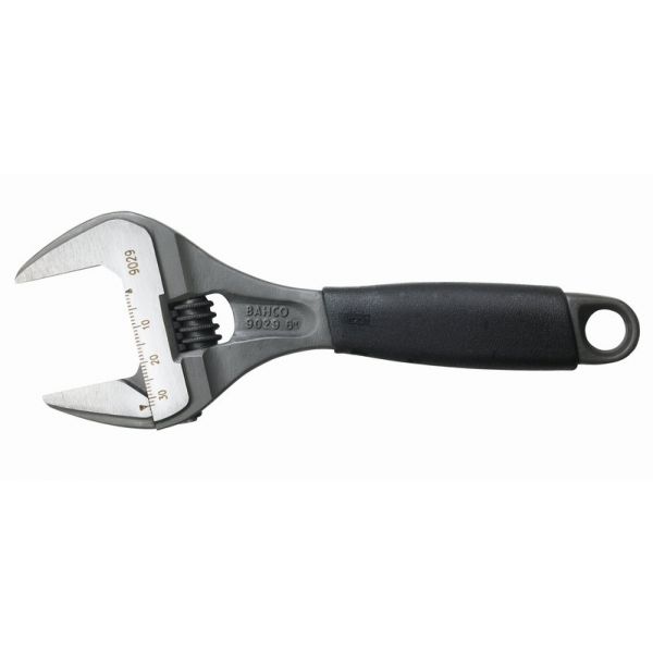 Bahco Chave Inglesa Ajustável Ergo 9029 Grande Abertura Cabo de Borracha 6" (17 cm)