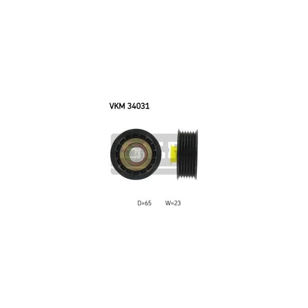 SKF - VKM 34031 - Polia de desvio/de guia, correia trapezoidal estriada - 7316572408100