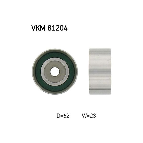 Skf Polia de Desvio/de Guia, Correia Dentada Vkm 81204 7316572412213
