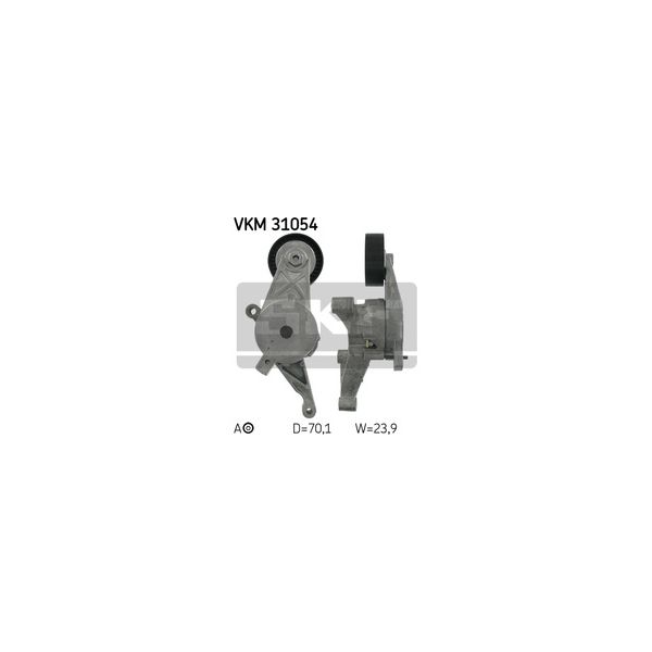 SKF - VKM 31054 - Rolo tensor, correia trapezoidal estriada - 7316574188437