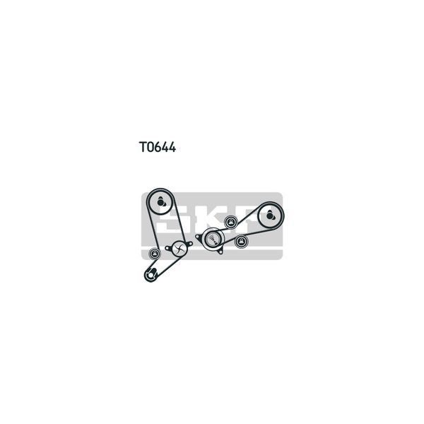 SKF - VKMC 01258-2 - Bomba de água + kit de correia dentada - 7316574321407