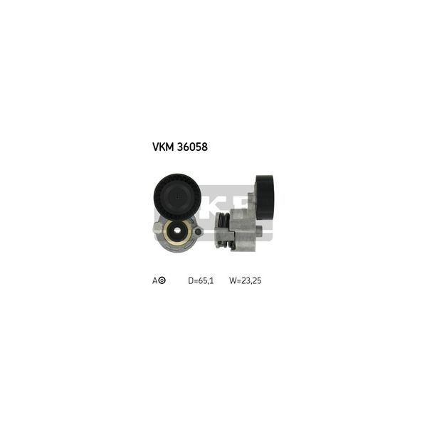 SKF - VKM 36058 - Rolo tensor, correia trapezoidal estriada - 7316574560790
