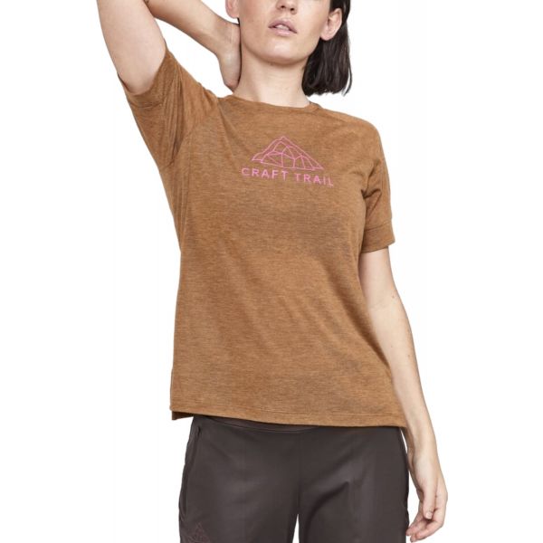 Craft T-shirt Adv Trail Wool Ss 1913722-685200 M Castanho