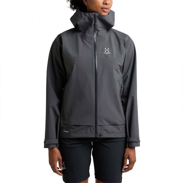 Haglofs Front Proof Jacket Cinzento L Mulher
