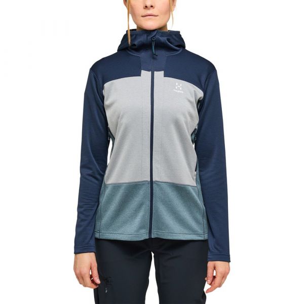 Haglofs Roc Flash Mid Full Zip Sweatshirt Azul L Mulher
