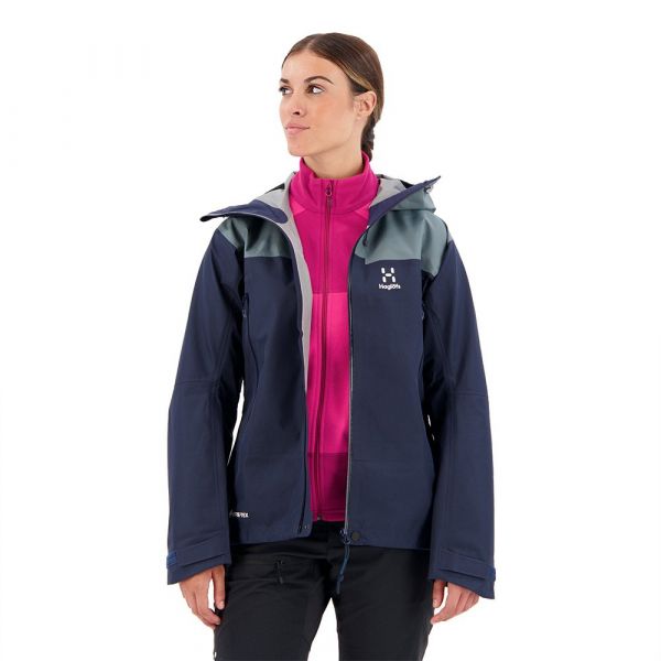 Haglofs Roc Flash Goretex Jacket Azul L Mulher