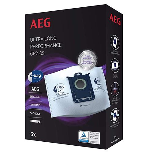 Sacos de Aspirador AEG GR201S Ultra Desempenho S-BAG