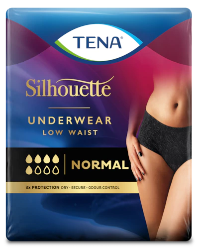 TENA Silhouette Cintura Baixa L Preto x 9