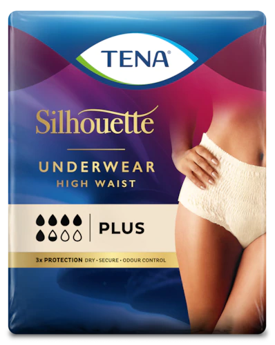TENA Silhouette Cintura Alta L Creme x 8