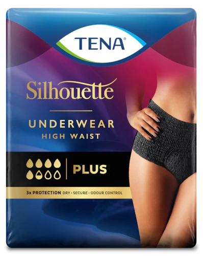 TENA Silhouette Cintura Alta L Preto x 8
