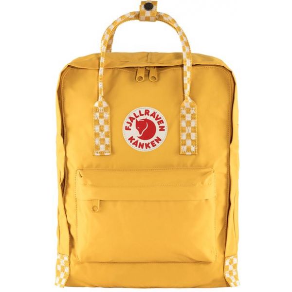 Fjallraven Mochila Kanken Ochre/Chess Pattern 16L