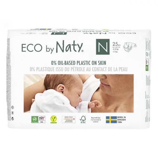 Naty Fralda Tam Premature Naty 4.5 Kg 25 Ud