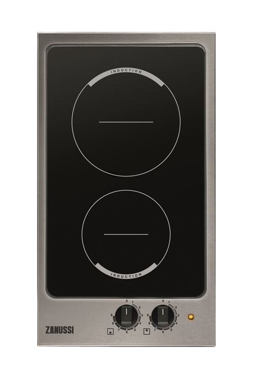Placa de Indução Zanussi ZEI3921IBA | Elétrica | 29 cm | 2 Zonas | Aço inoxidável