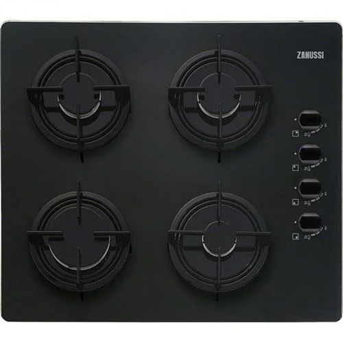 Placa a Gás Zanussi ZGO62414BA | 58 cm | 4 Zonas | Preto