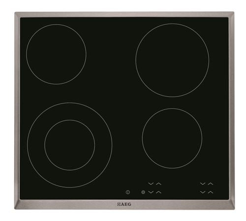 Placa de Vitrocerâmica AEG HK624010XB | Elétrica | 4 Zonas | Preto