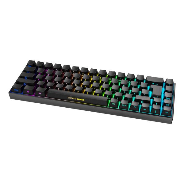 Deltaco DK440R Kailh Red Preto Wireless QWERTZ Alemão