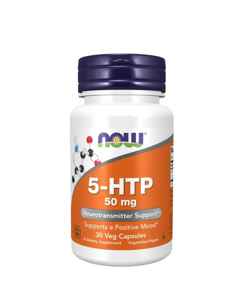 5-HTP 50mg - 30 Cápsulas - Now Foods
