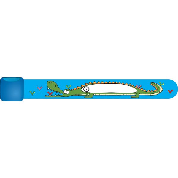 Infoband Pulseira Identificativa Reutilizável - Crocodilo