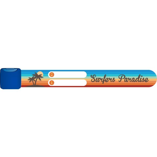 Infoband Pulseira Identificativa Reutilizável- Surf