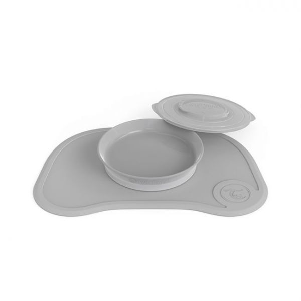 Twistshake Prato Click Mat + Base Anti-deslizante Cinza - 78134
