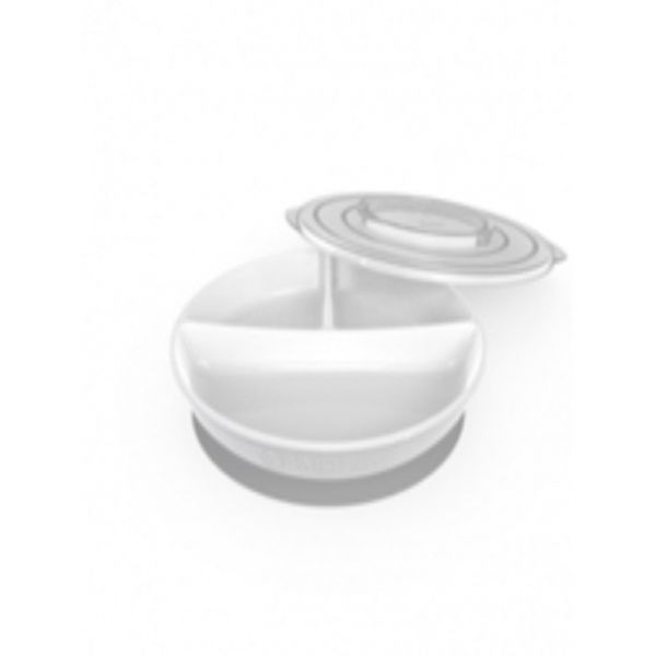 Twistshake Prato Dividido +6m Branco