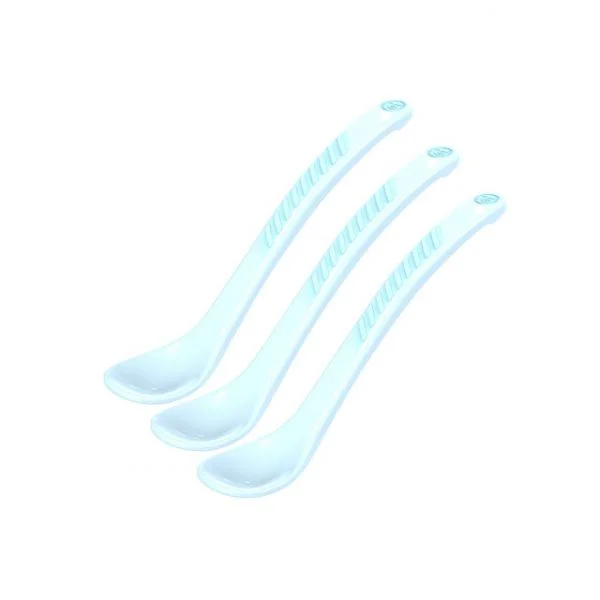 Twistshake Conjunto 3 Colheres Curvadas Azul Pastel