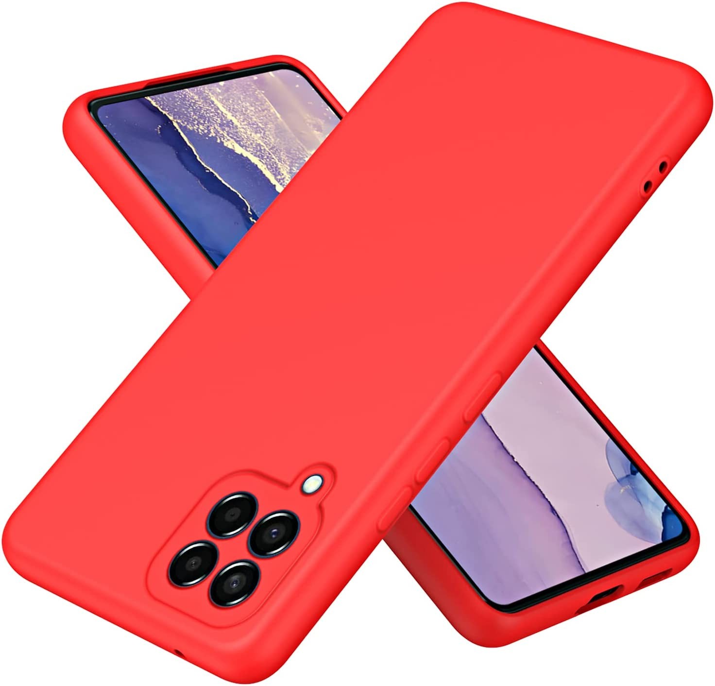 Capa Silicone Líquido Samsung Galaxy M33 5G Vermelho