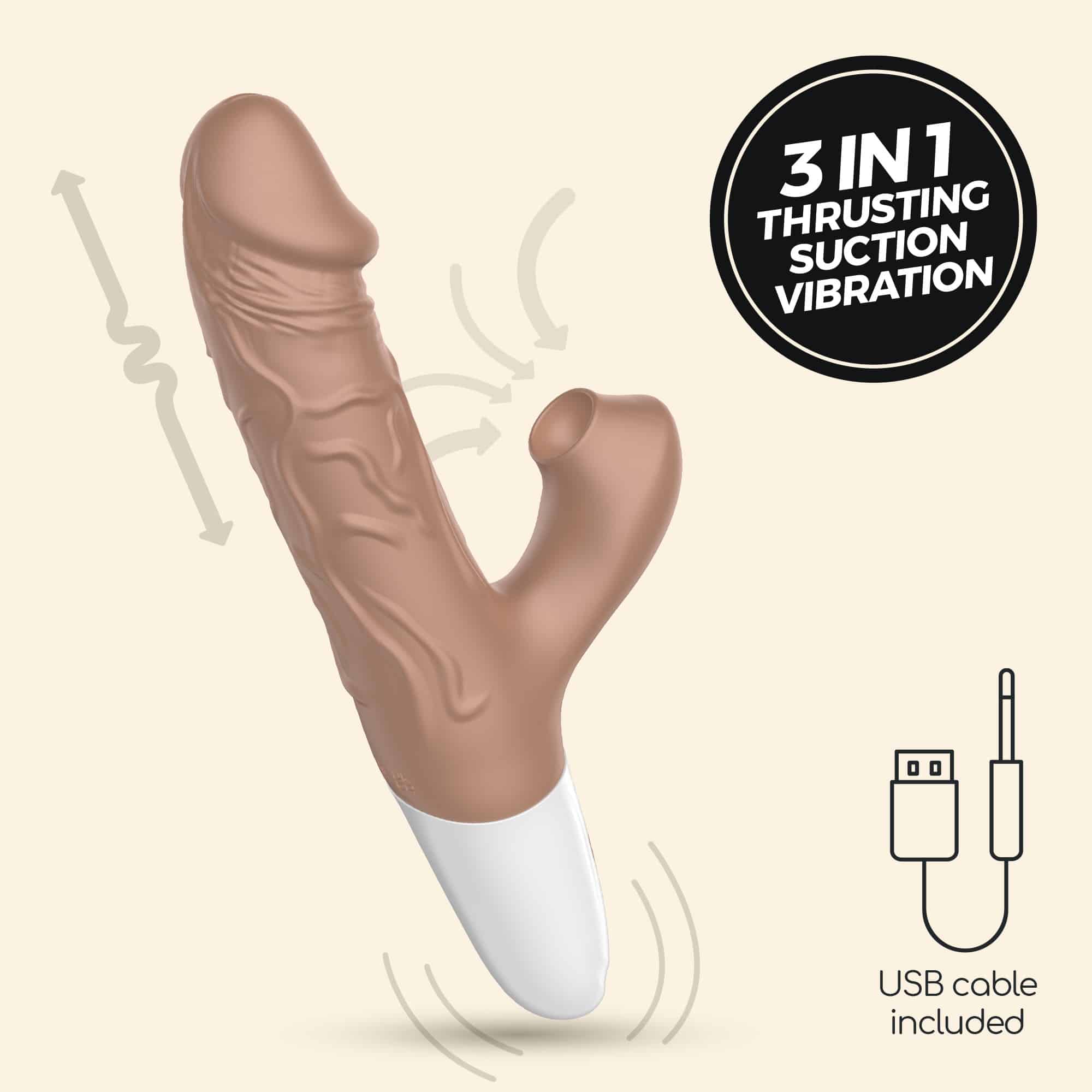 Vibrador Realista Com Vai-Vem El Matador Crushious