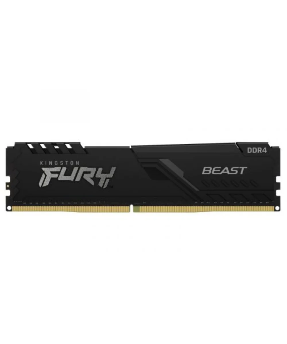 Memória RAM Kingston Fury Beast 16GB (1x16GB) DDR4-3200MHz 2R CL16 Preta
