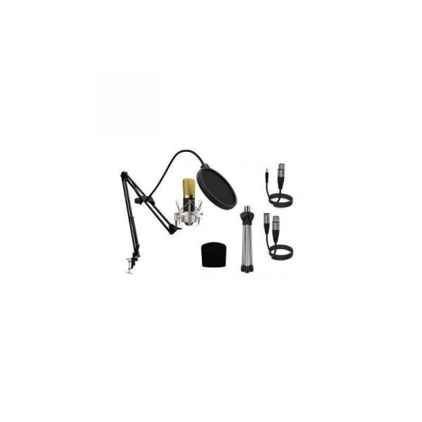 Audibax Kit Microfone Com Suporte Berlin 1800 Gold