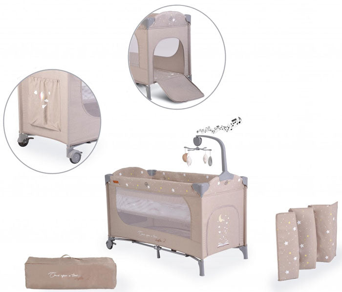 Cama de viagem Cangaroo Once upon a time 2 Beige