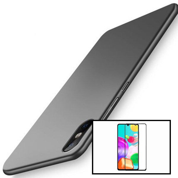 Kit Vidro Premium Full Cover + Capa SlimShield para Xiaomi Redmi 9A Sport - Preto