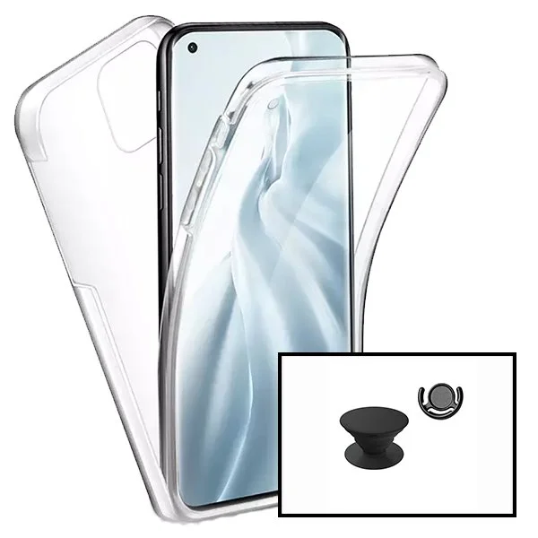 Kit Capa 3x1 360° Impact Protection + 1 GripHolder + 1 Suporte GripHolder Preto para Xiaomi Mi 11 Lite 5G NE