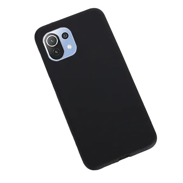 Capa Silicone Líquido para Xiaomi Mi 11 Lite 5G NE - Preto