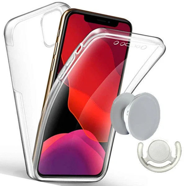 Kit Capa 3x1 360° Impact Protection + 1 GripHolder + 1 Suporte GripHolder Branco para Apple iPhone 13 Pro