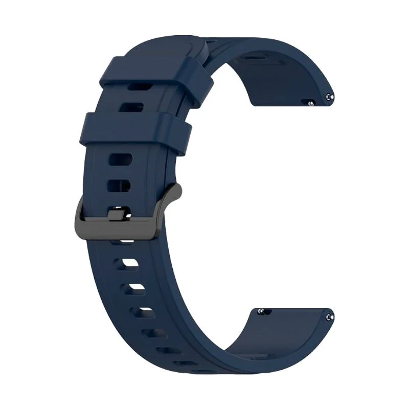 Bracelete SmoothSilicone Com Fivela para Amazfit GTR 3 - 47mm - Azul Escuro
