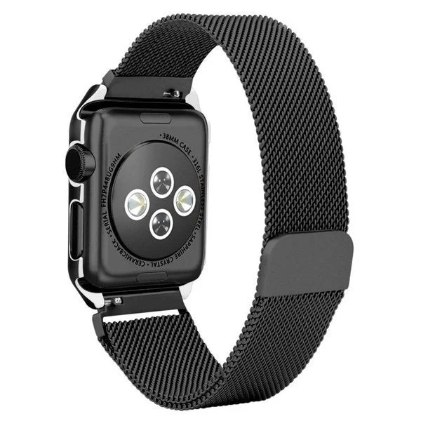 Bracelete Milanese Loop Fecho Magnético para Huawei TalkBand B5 - 44mm - Preto