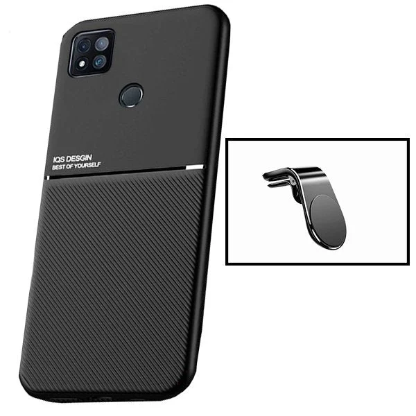 Kit Capa Magnetic Lux + Suporte Magnético L Safe Driving para Xiaomi Poco C31
