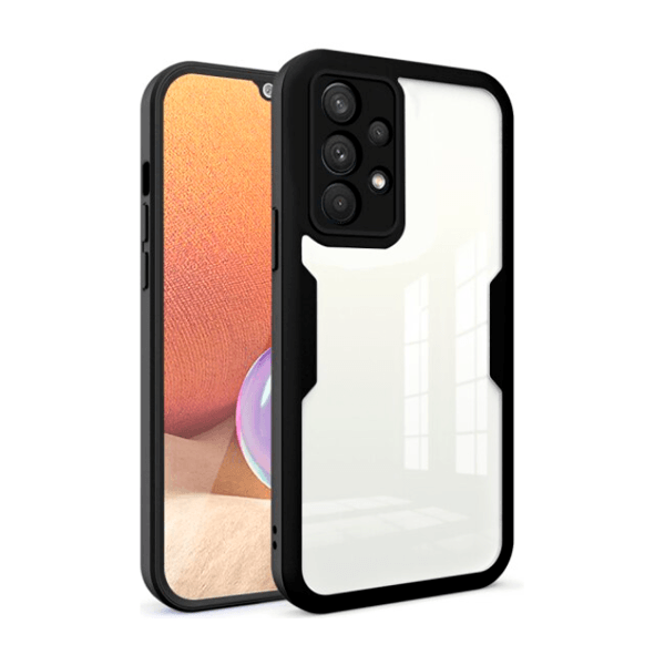 Capa Anti-Crash 360 Protection á Prova de Choque Frente e Verso para Samsung Galaxy A52 - Preto
