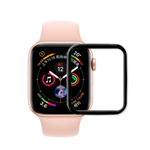 Película Protectora de Ecrã Gel Full Cover Com bordas Pretas para Apple Watch Series 7 - 41mm
