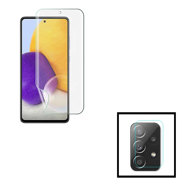 Kit Película Protectora de Hydrogel Frente + Câmara para Samsung Galaxy A52