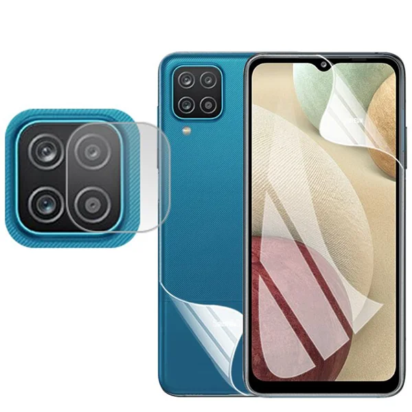 Kit Película Protectora de Hydrogel Verso + Frente + Câmara para Samsung Galaxy A12 Nacho