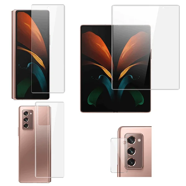 Kit Película Hydrogel 360 Full Cover Frente + Verso + Frente Large + Câmara para Samsung Galaxy Z Fold3 5G