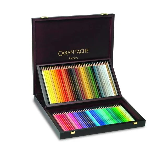 Carand'ache Lápis de Cor Prismalo Cx. Madeira 80 Un.