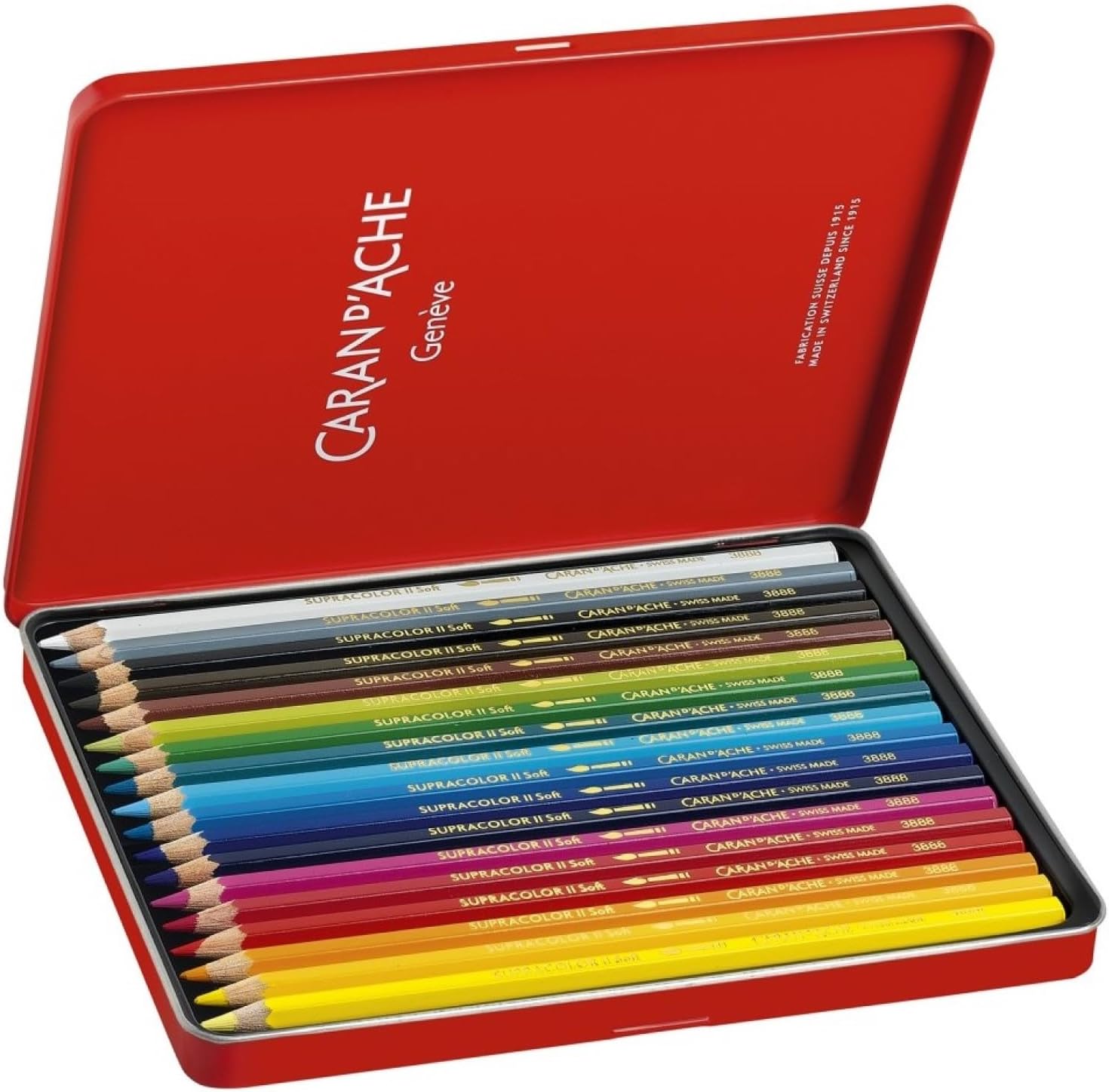 Caran D'Ache de Cor Aguareláveis Supracolor 18 un. Multicolor